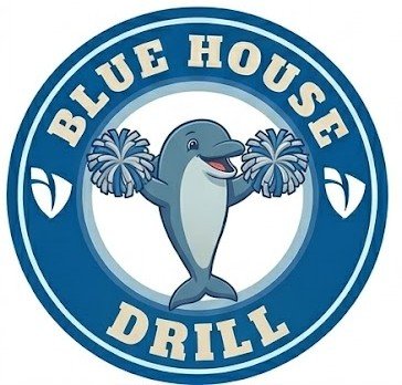 Blue House logo whatsapp dolphins drill